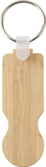 Logotrade business gift image of: Ronan bamboo trolley keychain