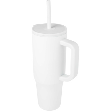 Logotrade business gift image of: Brady 900 ml RCS certified insulated tumbler with silicone straw