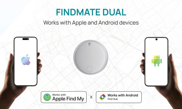 Logo trade corporate gift photo of: Findmate Dual RCS recycled plastic item finder IPX 5