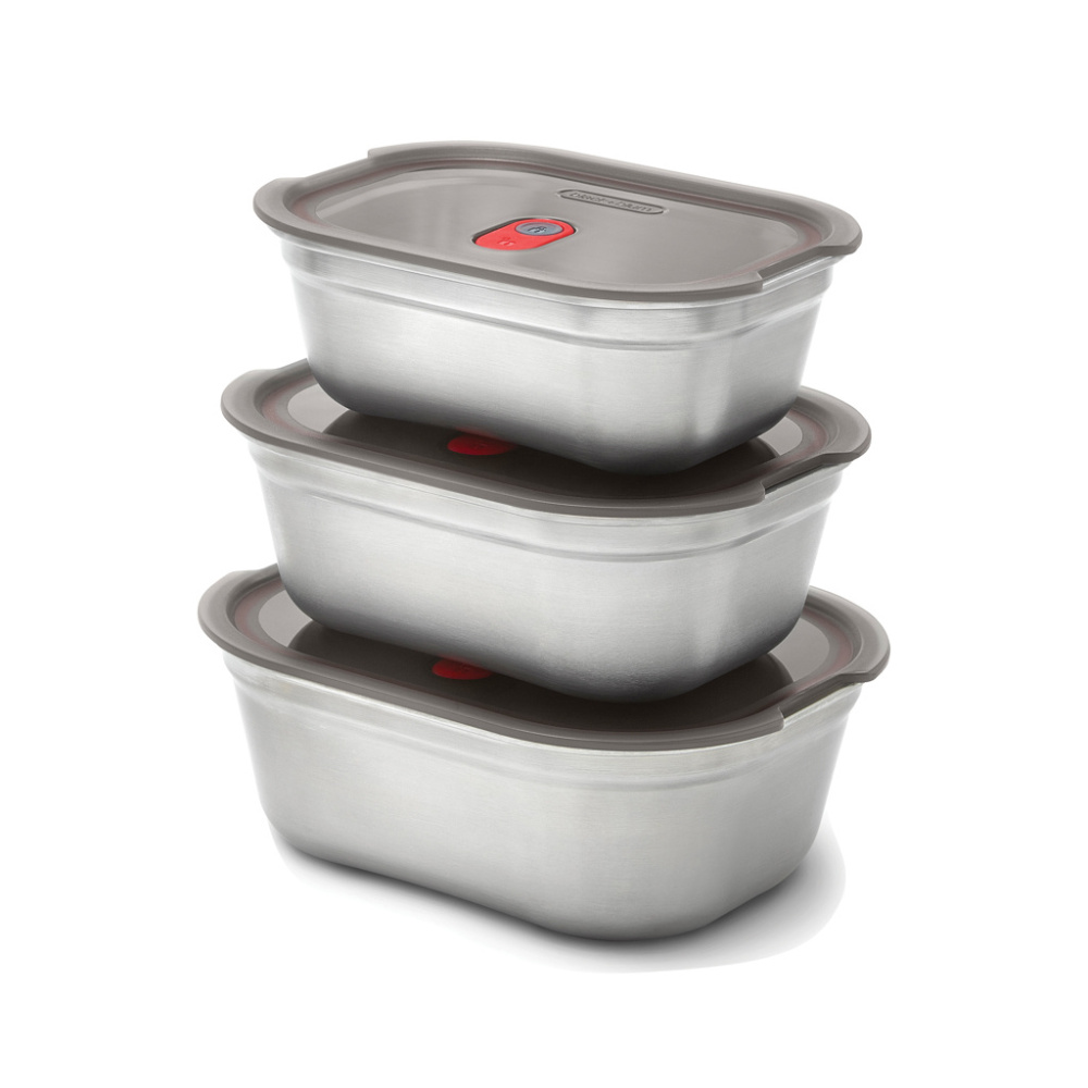 Logo trade promotional items image of: Black+Blum Mealprep Box 3pcs Set Small, Medium, Large
