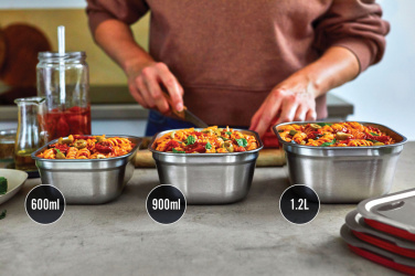 Logo trade promotional products image of: Black+Blum Mealprep Box 3pcs Set Small, Medium, Large
