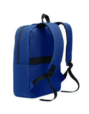 Logo trade promotional gift photo of: Slim 15 inch laptop backpack made of 600D RPET polyester with a 210D lining and customizable printing