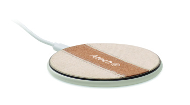 Logotrade corporate gifts photo of: Cork wireless charger 15W
