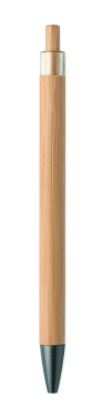 Logotrade promotional item picture of: Push button bamboo pen