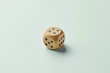 Logotrade promotional gift image of: Schima wooden dice 3cm dia