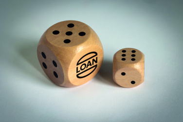 Logo trade advertising product photo of: Schima wooden dice 3cm dia