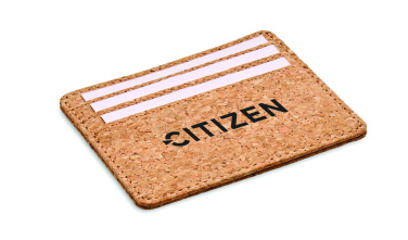 Logo trade corporate gifts image of: Cork cardholder with RFID