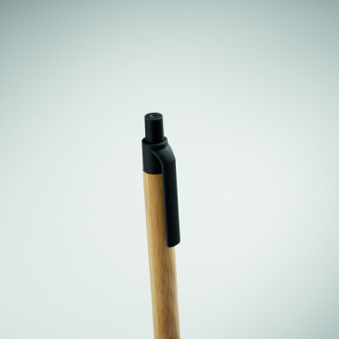 Logotrade business gifts photo of: Push button ball pen in bamboo