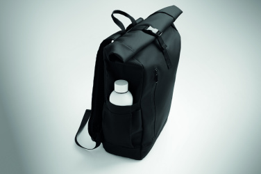 Logo trade promotional product photo of: Rolltop laptop rucksack 600D