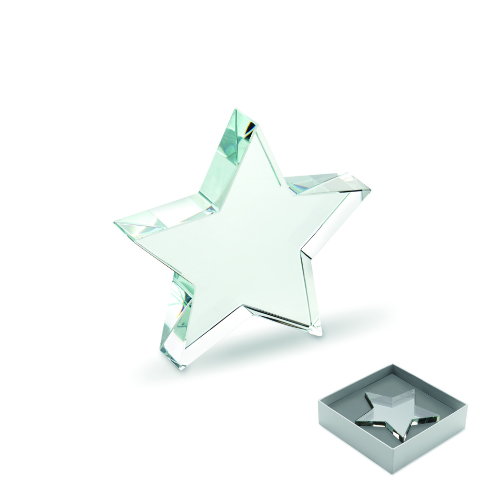 Logo trade promotional merchandise picture of: Glass star award