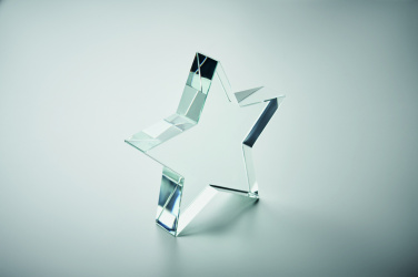 Logo trade promotional gifts image of: Glass star award
