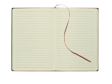 Logo trade promotional giveaways image of: A5 notebook in smokey PU