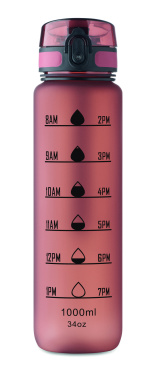 Logo trade business gifts image of: Sports water bottle RPET 1L