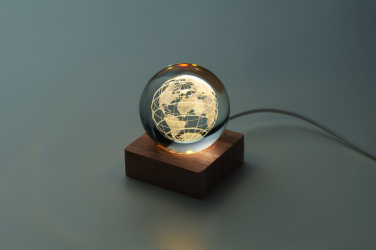 Logo trade promotional items image of: LED globe glass ball