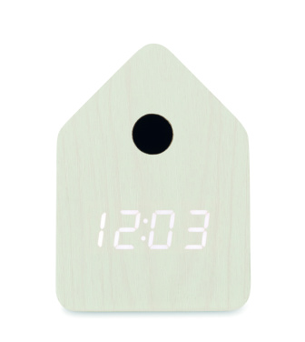 Logo trade promotional products image of: MDF cuckoo alarm clock