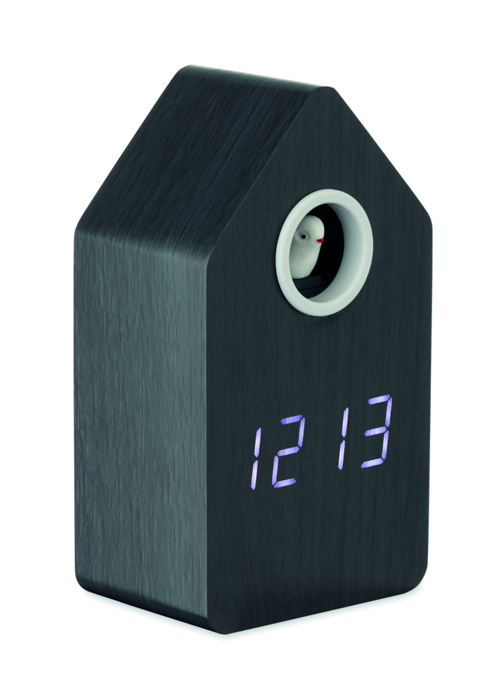 Logo trade promotional gifts picture of: MDF cuckoo alarm clock