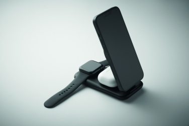 Logo trade advertising product photo of: 3 in 1 wireless charger 15W