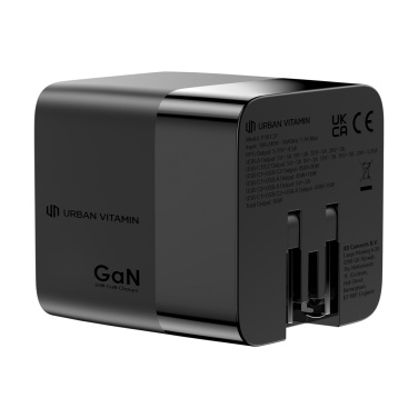Logotrade promotional item image of: Urban Vitamin Mendocino 65W GaN charger retractable cable