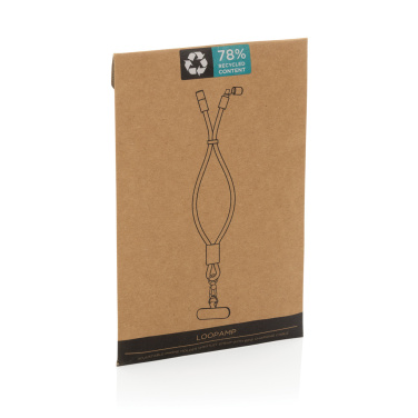 Logo trade promotional giveaway photo of: LoopAmp RCS RPET adjustable phone wrist strap 60W cable