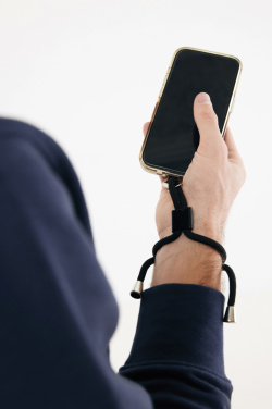 Logo trade promotional merchandise photo of: CarryLoop RCS recycled PET adjustable phone holder wristlet