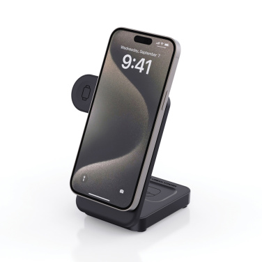 Logo trade promotional products image of: Urban Vitamin Arcadia RCS rplastic 15W 3in1 magnetic charger