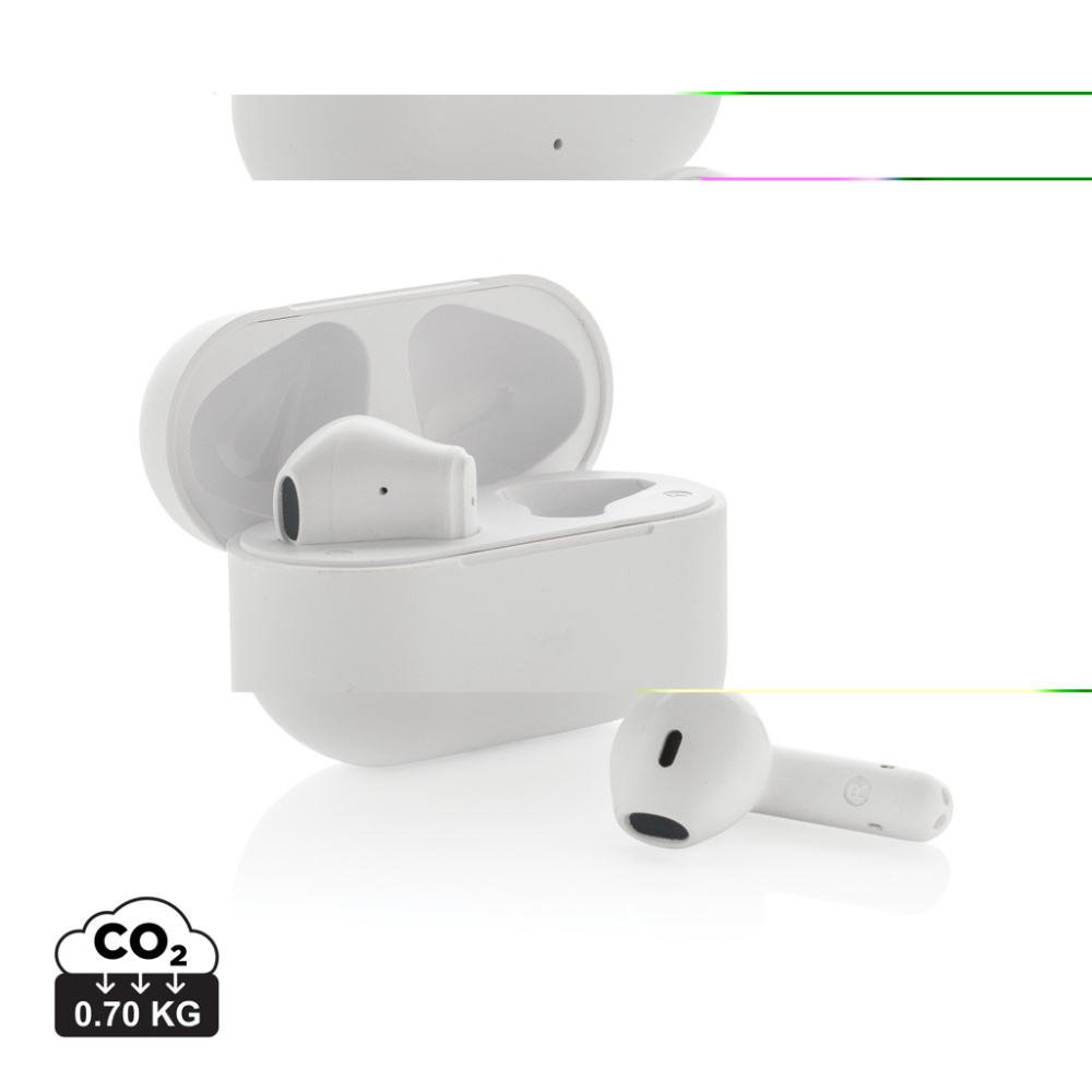 Logo trade corporate gift photo of: Tunevo RCS recycled plastic wireless earbuds