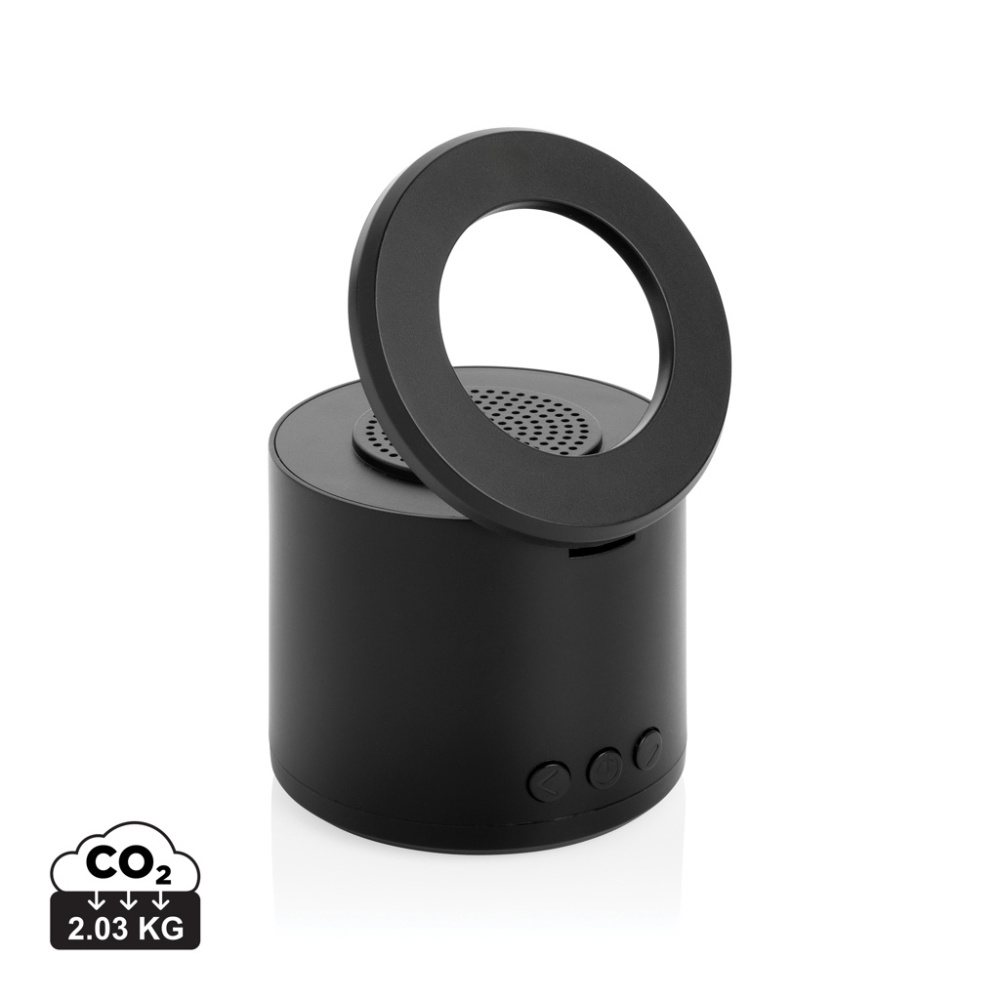 Logo trade promotional item photo of: Magpulse RCS recycled plastic 3W speaker w/magnetic holder