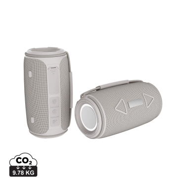 Logo trade promotional items image of: Prisma RCS recycled plastic IPX 4 waterpoof 16W speaker