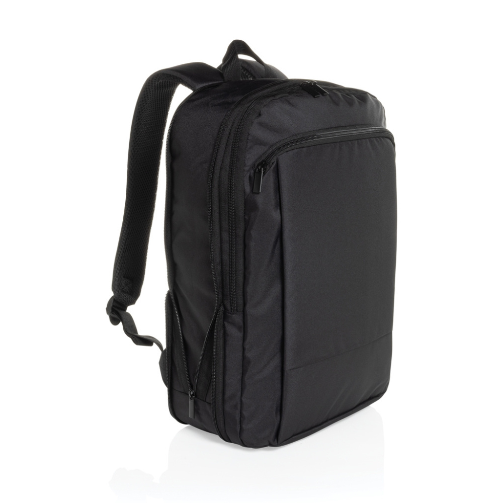 Logotrade promotional gift picture of: Flexpack Aware™ RPET Expandable Slim 15.6" Laptop Backpack