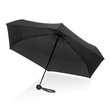 Logo trade advertising products image of: 19.5" Aware™ RPET super mini manual 190T Pongee umbrella