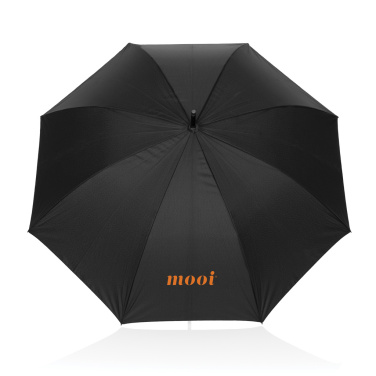 Logotrade promotional items photo of: Swiss Peak Vero Aware™ RPET 25” umbrella w luxe handle