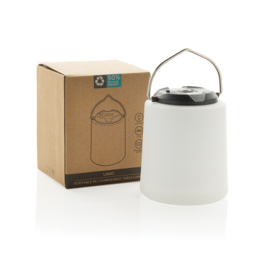 Logotrade business gift image of: Limio RCS recycled plastic portable re-chargeable table lamp