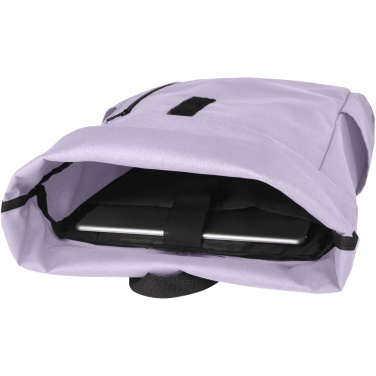 Logo trade promotional gifts image of: Byron 15.6" GRS RPET roll-top backpack 18L