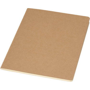 Logo trade business gift photo of: Slyk A5 kraft cahier notebook with dotted pages