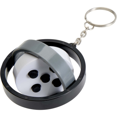 Logotrade promotional gift picture of: Spinx recycled plastic gyroscope fidget keychain