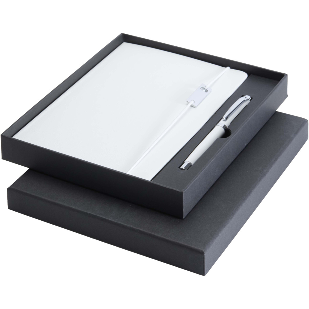 Logotrade promotional gift image of: Legato Elegance A5 hard cover notebook and rollerball pen set