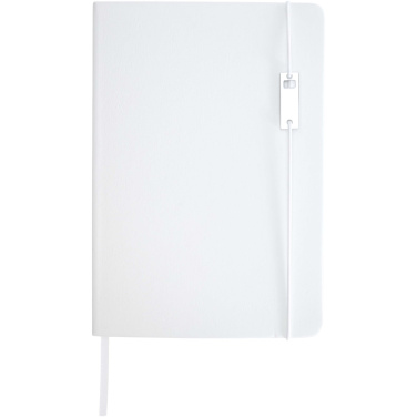 Logo trade promotional giveaways image of: Legato Elegance A5 hard cover notebook and rollerball pen set