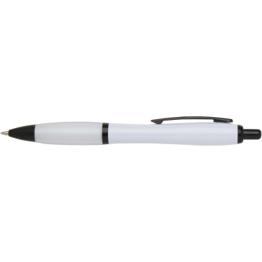 Logotrade advertising product picture of: Nash recycled plastic ballpoint pen with black trims (black ink)
