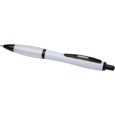 Logotrade promotional items photo of: Nash recycled plastic ballpoint pen with black trims (black ink)