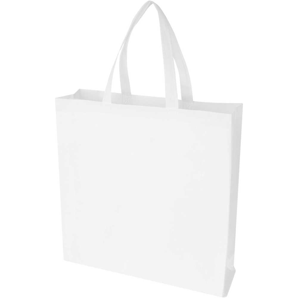 Logo trade promotional gift photo of: EcoSeal GRS recycled nonwoven gusset tote bag 12L