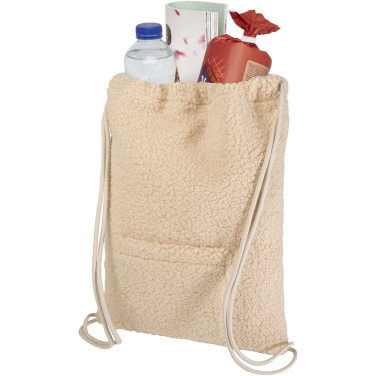 Logotrade advertising product picture of: Bear GRS recycled sherpa drawstring backpack 9L