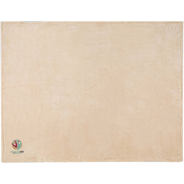 Logo trade promotional merchandise photo of: Ashen GRS recycled sherpa blanket