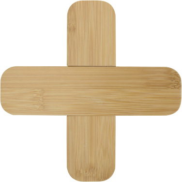 Logotrade promotional gift image of: Croc bamboo trivet - large