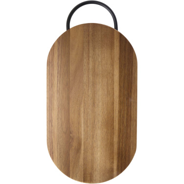 Logotrade business gift image of: Prestige acacia wood chopping board with bread knife