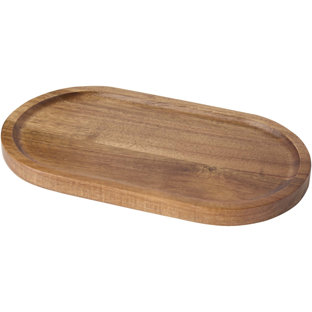 Logo trade business gift photo of: Edge acacia wood serving tray