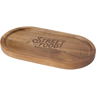 Logo trade promotional merchandise photo of: Edge acacia wood serving tray