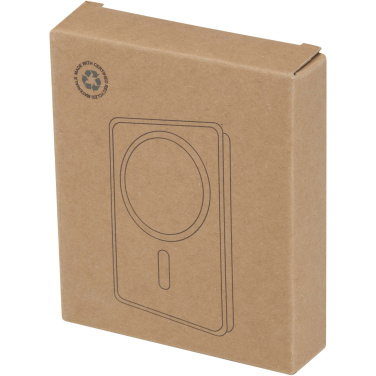 Logo trade promotional giveaways picture of: Acrab 10.000 mAh 15W magnetic wireless power bank with 20W PD - made from recycled plastic