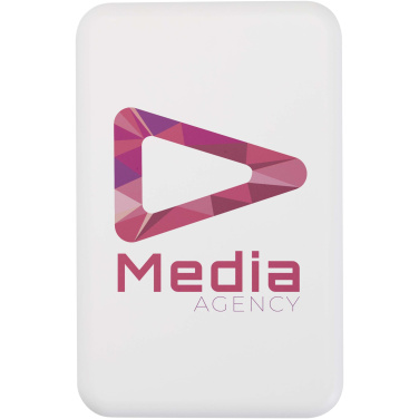 Logo trade business gifts image of: Acrab 10.000 mAh 15W magnetic wireless power bank with 20W PD - made from recycled plastic