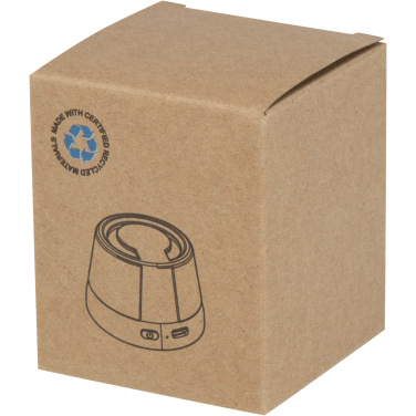 Logo trade corporate gifts image of: Horna 3W recycled plastic magnetic wireless speaker