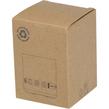 Logo trade business gift photo of: Hunor 3W recycled plastic wireless speaker